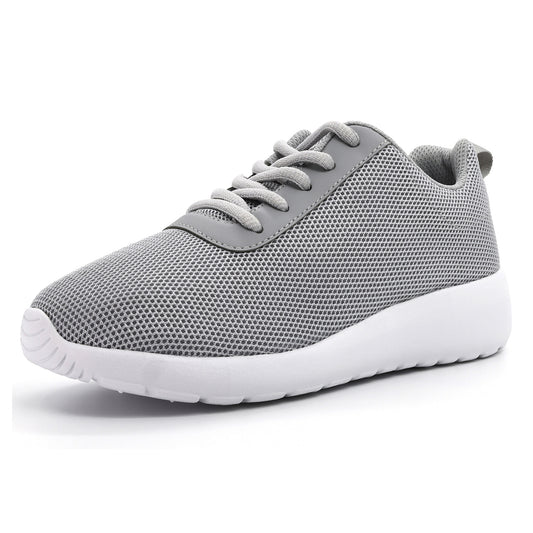 SKYWHEEL Boys Girls Tennis Shoes Low Top Lace up Lightweight Running Sneakers Size 13-5 Gray